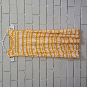 Loft Yellow/White Floral Sleeveless Sun Dress. Size XSP NWT